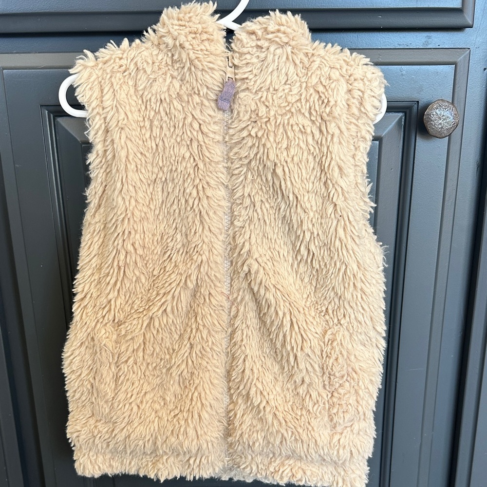 Boden Cream Fuzzy Vest